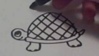 Как се рисува костенурка