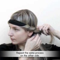 Как да си накъдрите косата с лента за коса