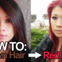 Как да си боядисаме косата от кафява в червена