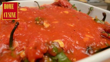 Рецепта за печени чушки с доматен сос