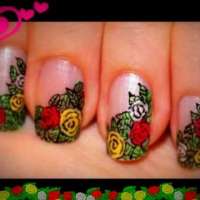 Красиви цветя за къси нокти