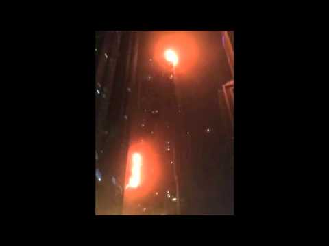 Пожар в най-високата сграда в Дубай